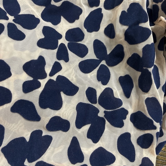 Victoria's Secret Whimsey Goth Sheer bodysuit Velvet Flower Pattern -Medium - Picture 3 of 5